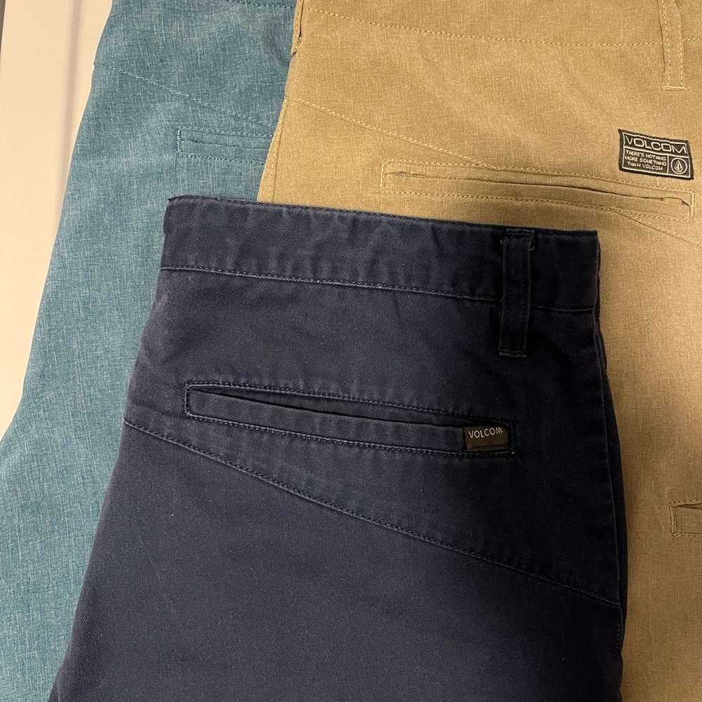 Volcom Chinos & Khakis - Blue, Beige, Green